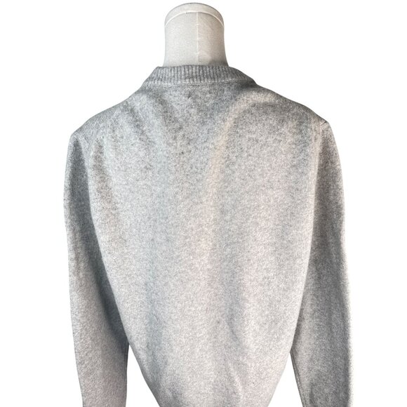 2/$30 ZARA Attractive Light Gray Large Knit Sweater Polyester & Wool Blend - Picture 12 of 15